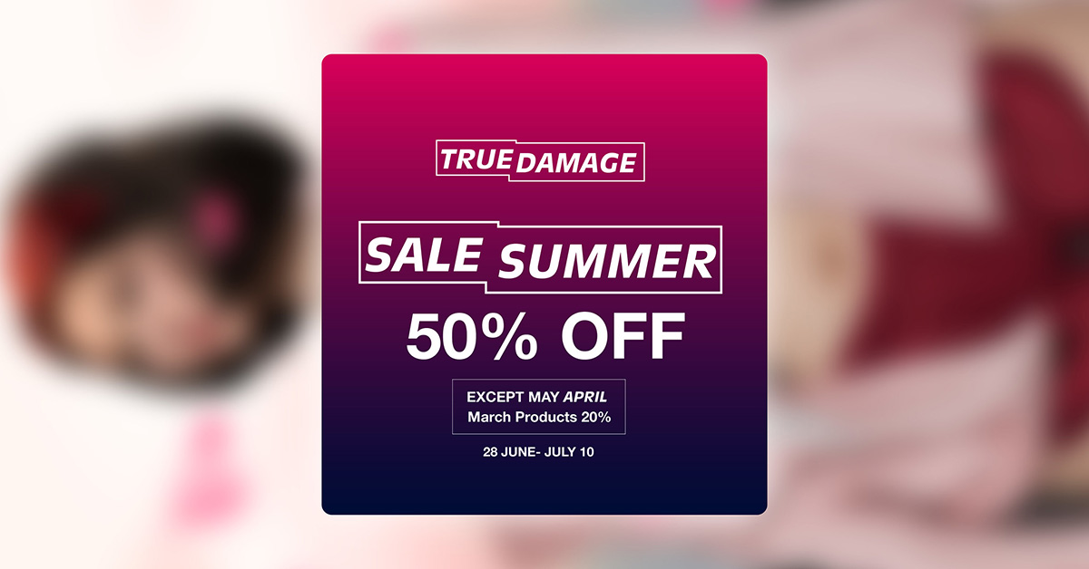 50% Off Annual Summer Sale at True Damage