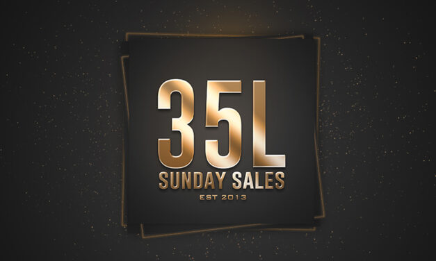 Soak up the Sunday Glow at 35L Sunday Sales!