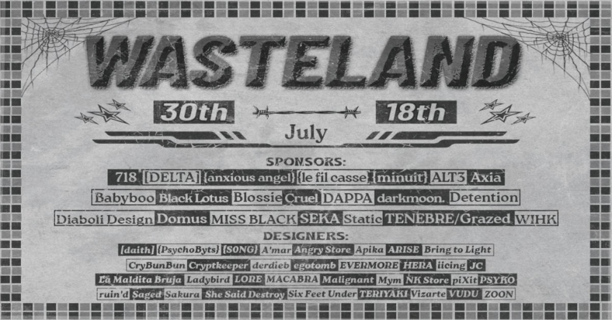 Turn Your World to Black at Wasteland!