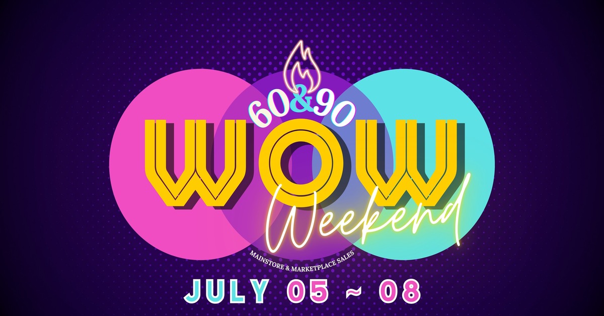 Get Your Cameras Out for WoW Weekend!