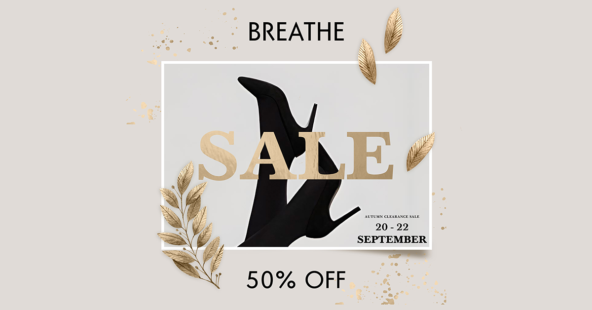 Autumn Clearance Sale 50% Off at Breathe Mainstore!