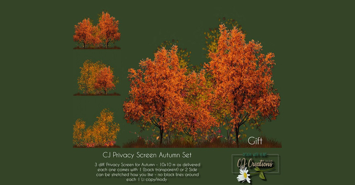 Autumn Privacy Screen Group Gift at CJ Creations