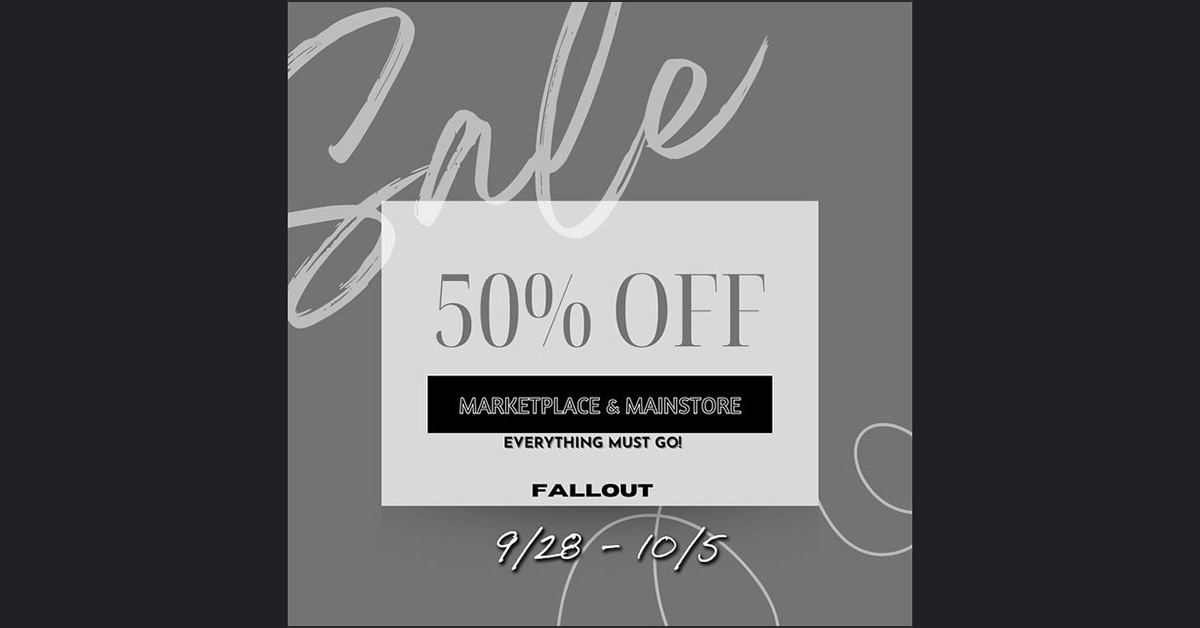 FallOut Clearance Sale 50% Off