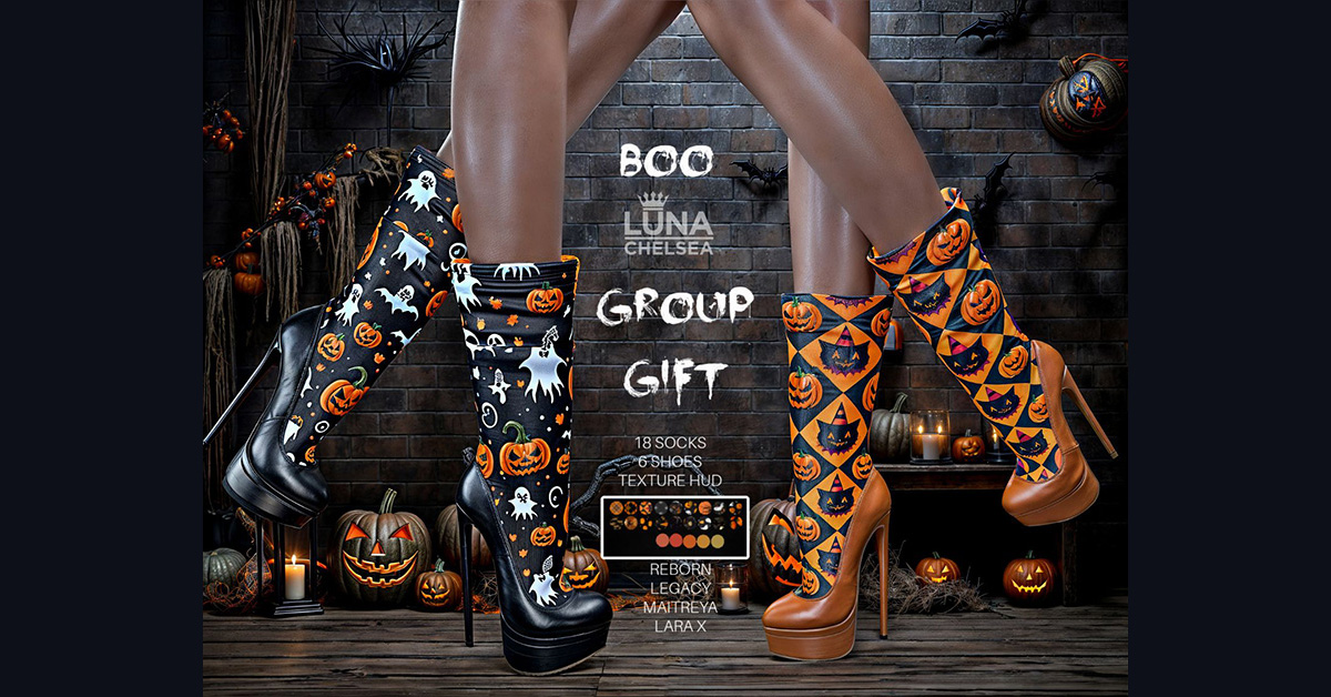 New Halloween Group Gift Boo Heels at Luna Chelsea