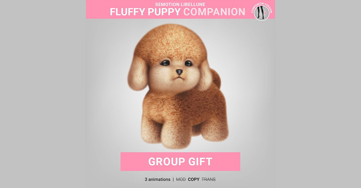 SEmotion Libellune Group Gift Fluffy Puppy Companion