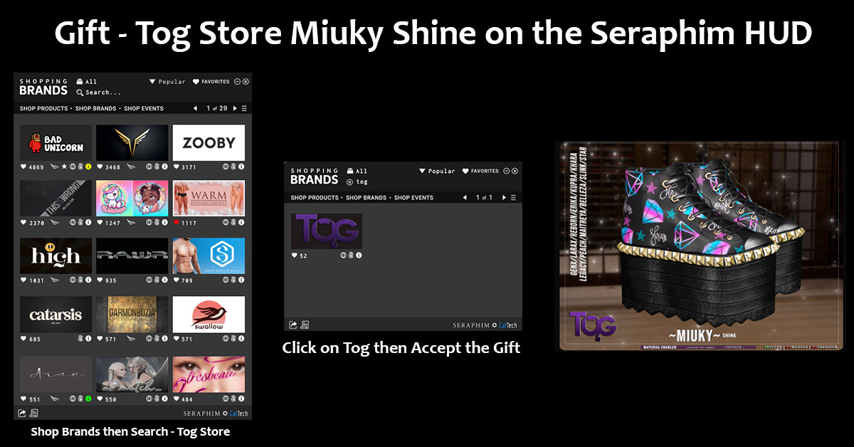 Gift – Tog Store Miuky Shine on the Seraphim HUD