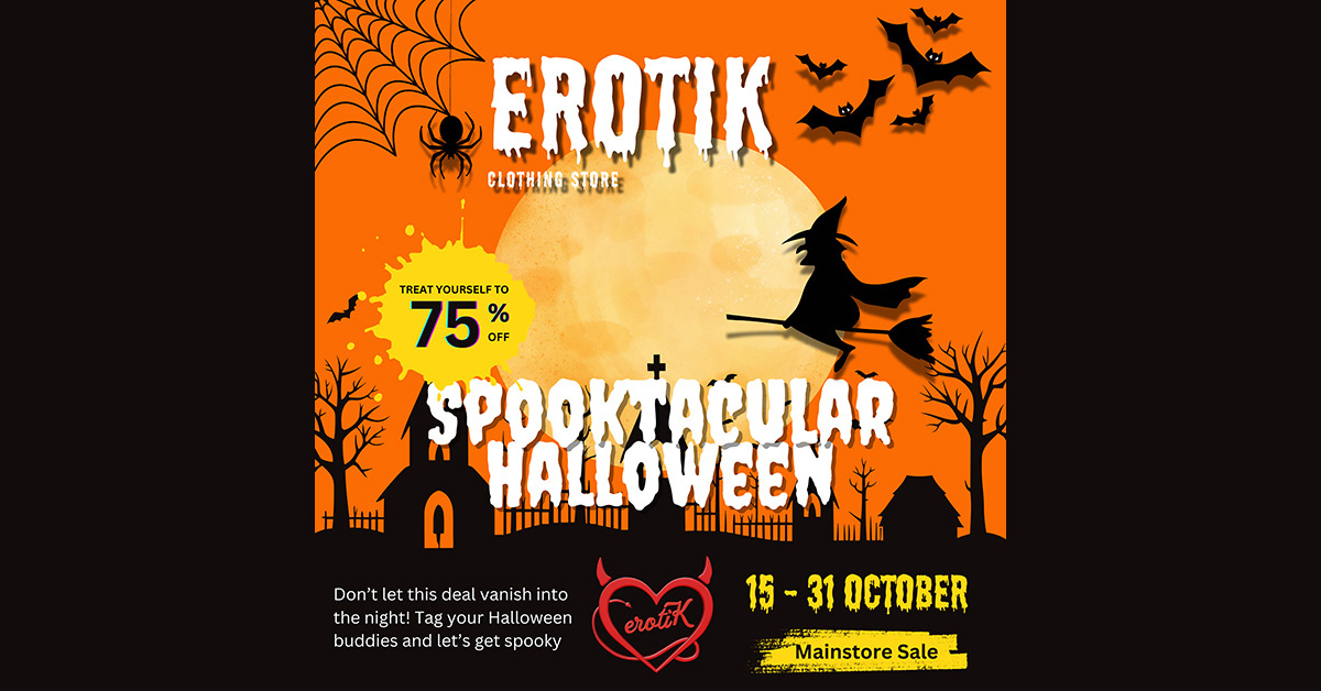 75% Off Spooktacular Halloween Sale at Erotik!