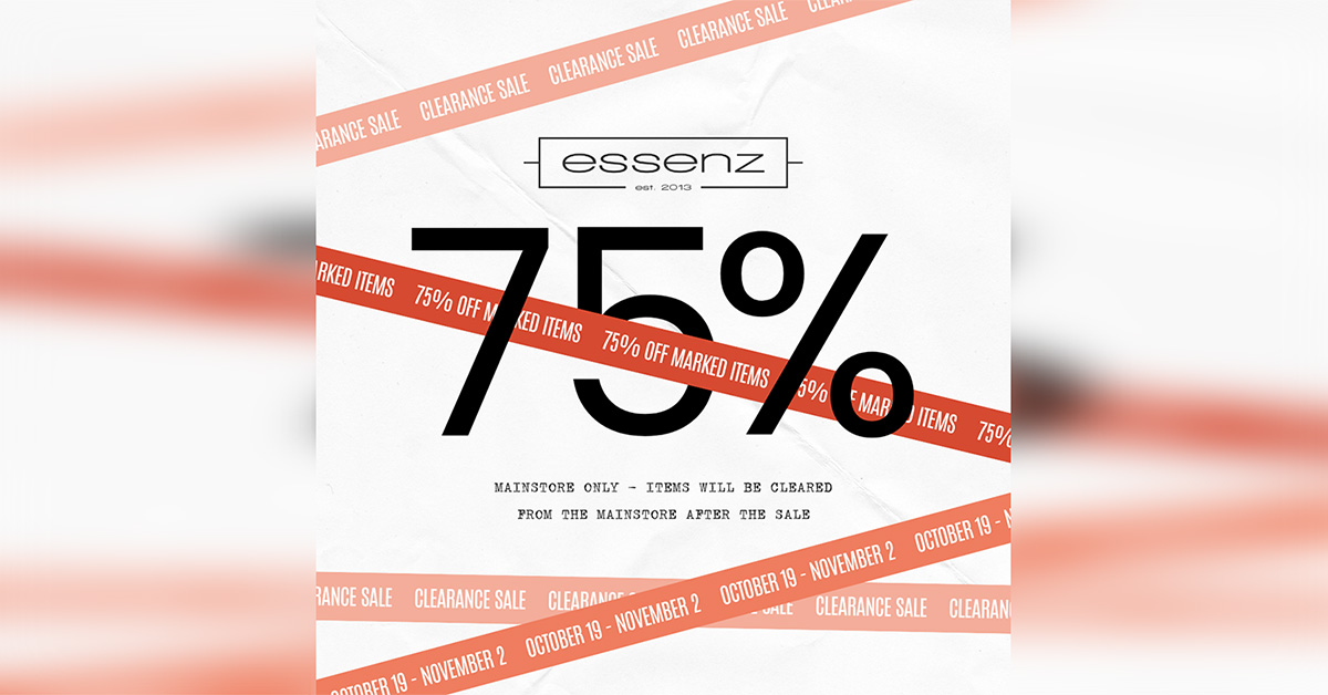 Essenz Clearance Sale 75% Off