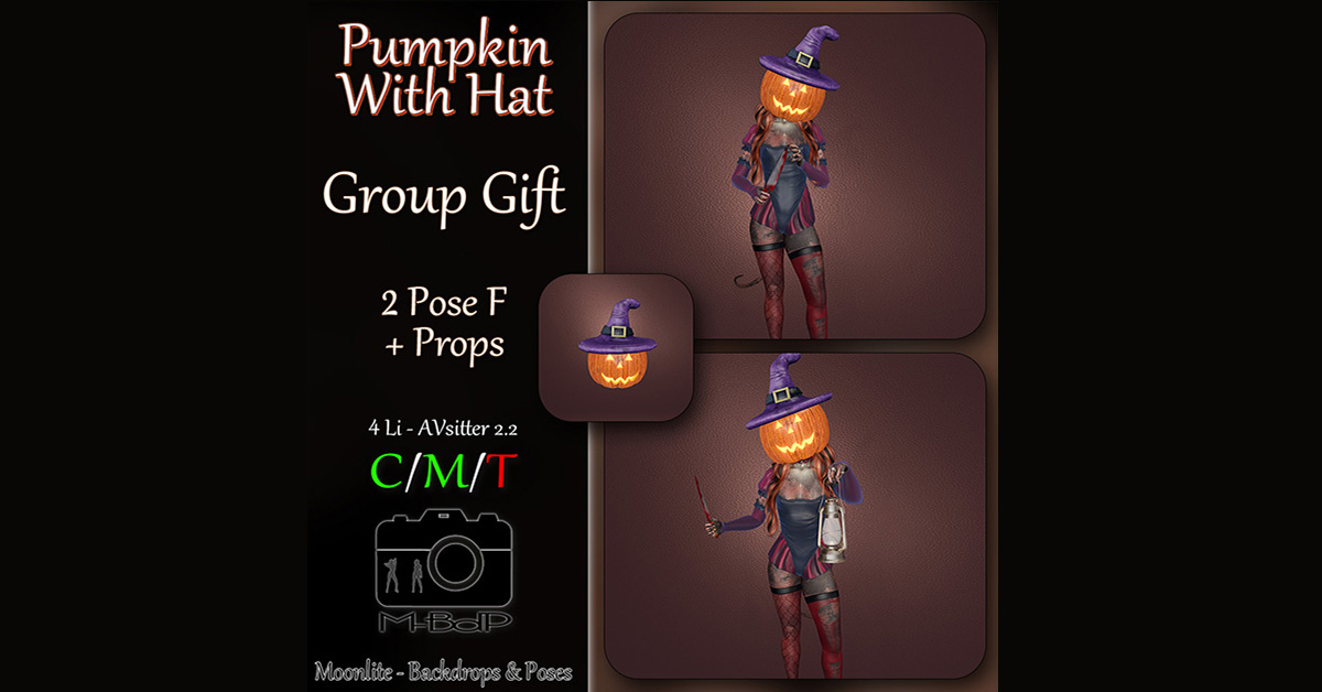 New Group Gift Pumpkin with Hat at M-BdP