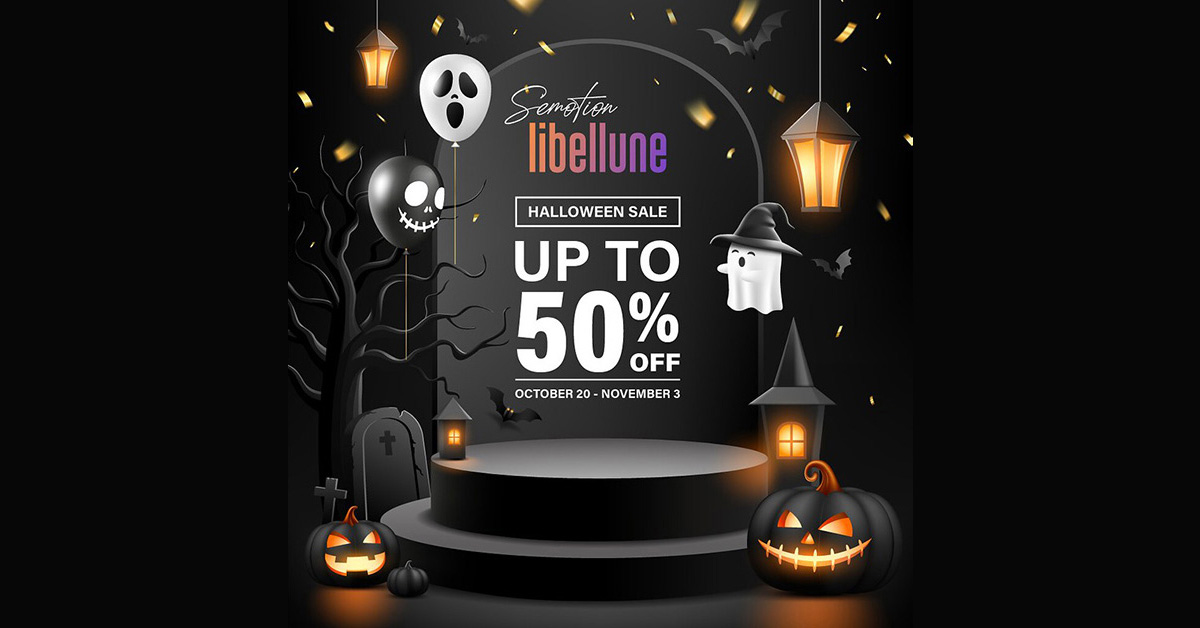 Up to 50% Off Halloween Sale at SEmotion Libellune