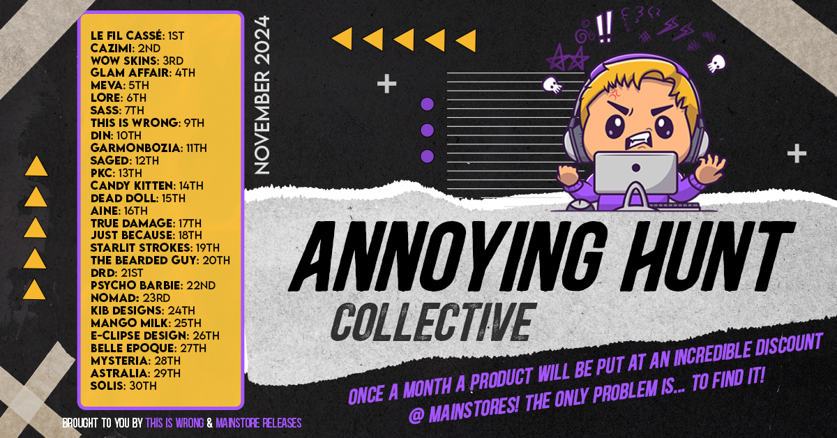 The Annoying Hunt is Here for November!