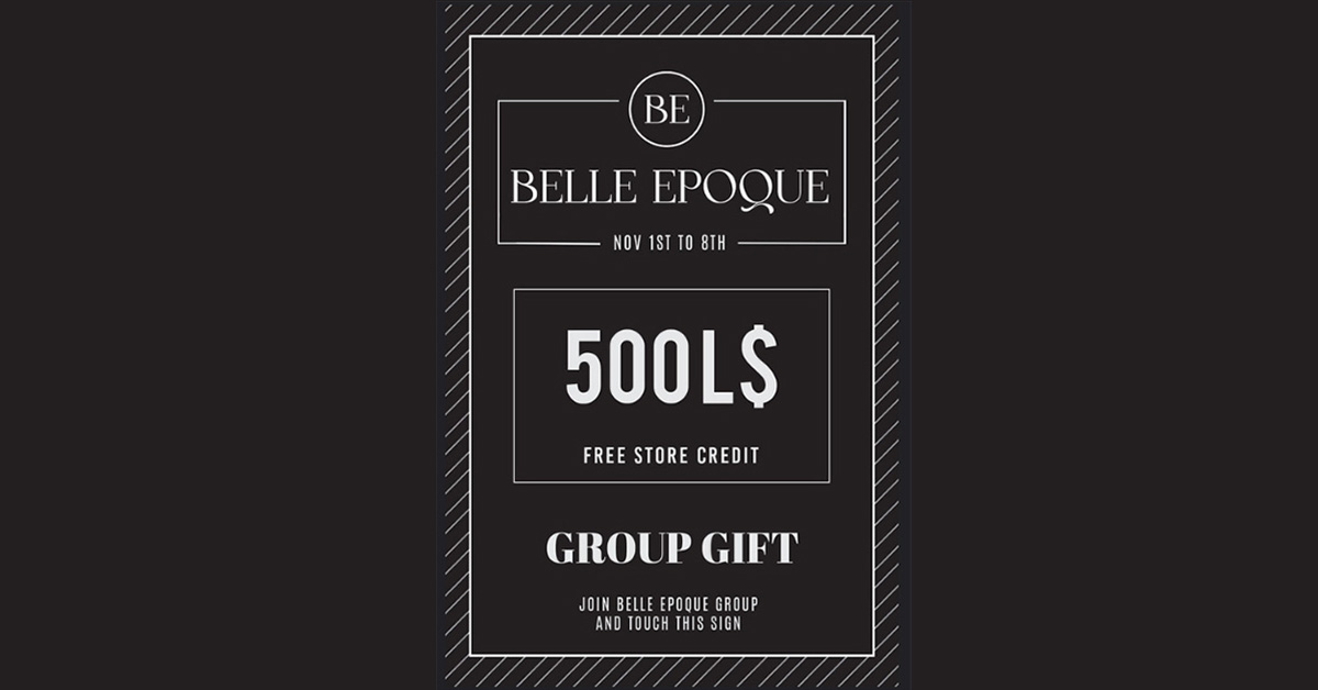 Belle Epoque 500L Store Credit Group Gift!