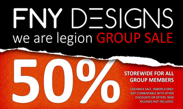 We Are Legion 50% Off Group Sale at FNY Designs