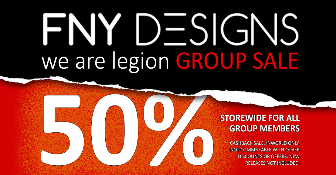 We Are Legion 50% Off Group Sale at FNY Designs