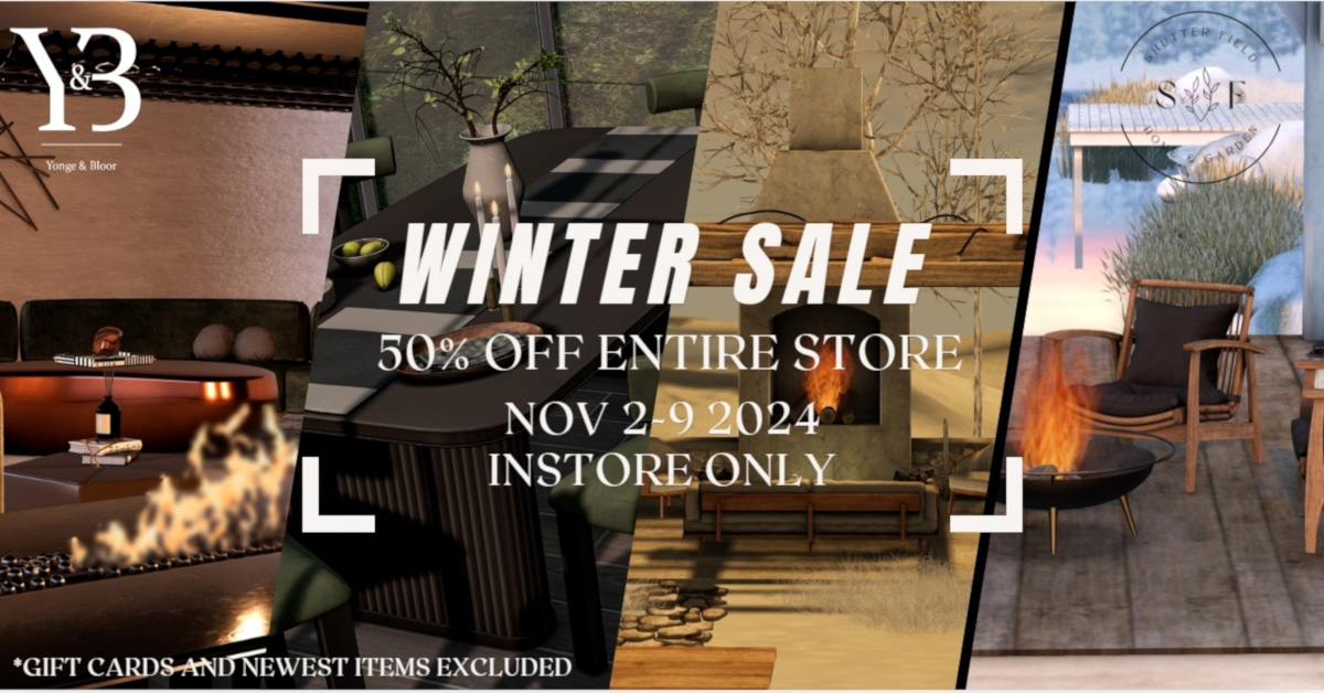 50% Off Winter Sale at Shutter Field X Yonge & Bloor