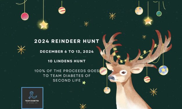 Winter Showcase Reindeer Hunt 2024 for Team Diabetes of Second Life!