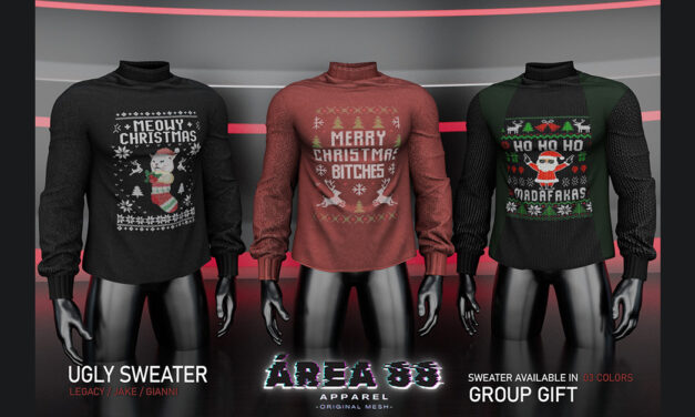 Ugly Sweater Group Gift at Area 88