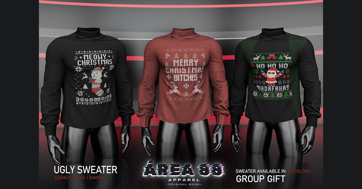 Ugly Sweater Group Gift at Area 88