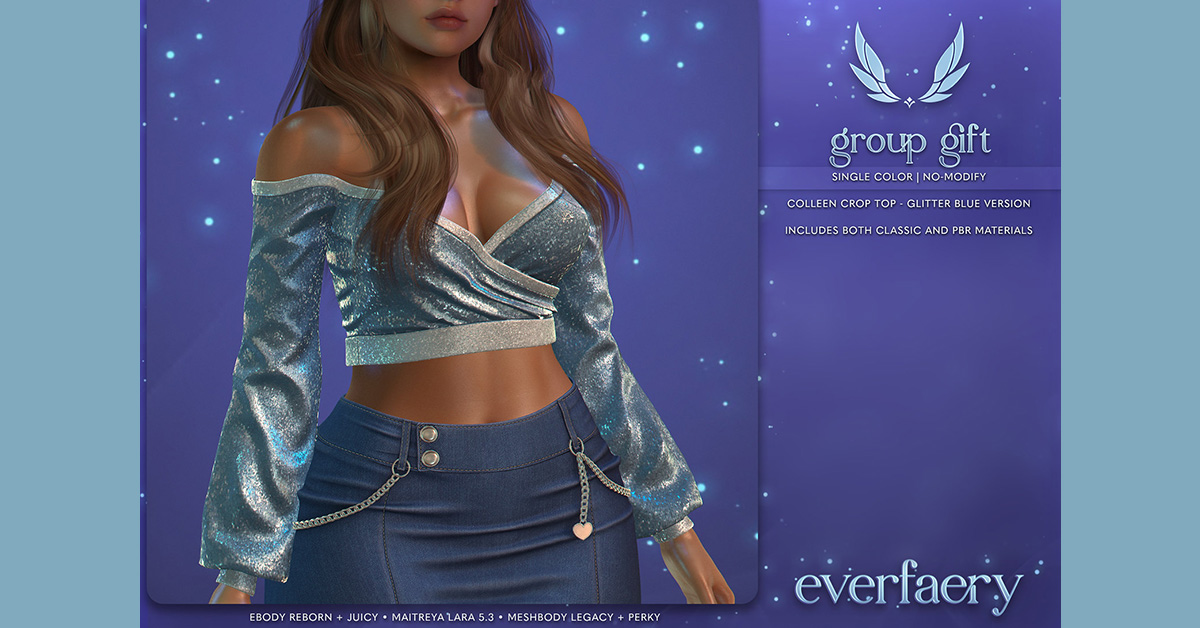 Group Gift Colleen Crop Top at Everfaery