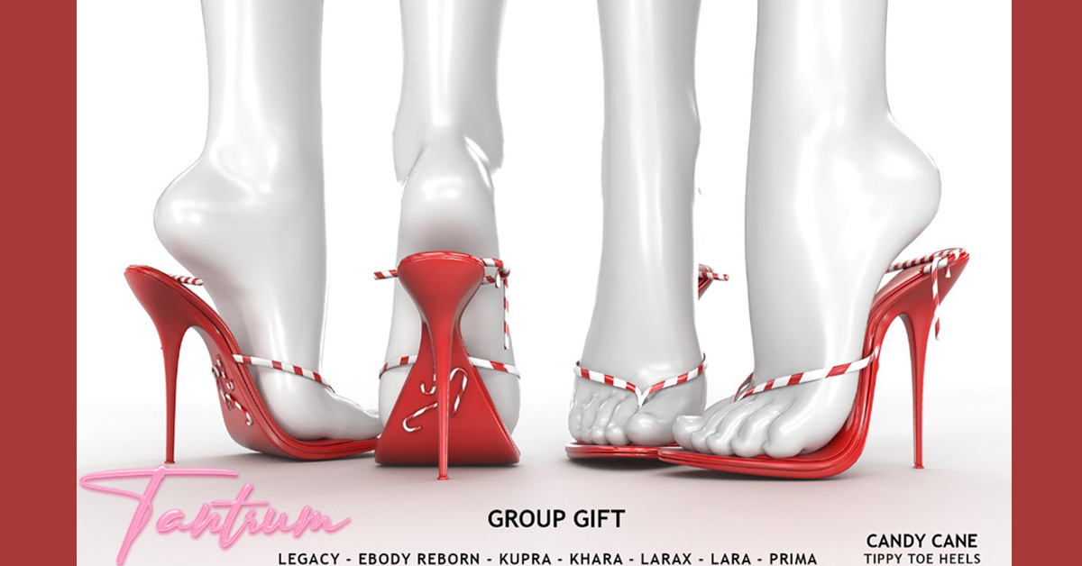 Tantrum Group Gift Candy Cane Tippy Toe Heels