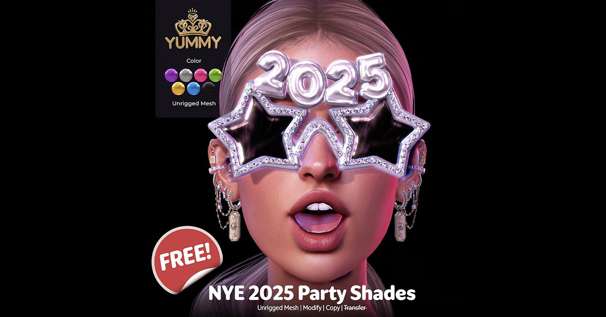 Free NYE 2025 Party Shades at Yummy!