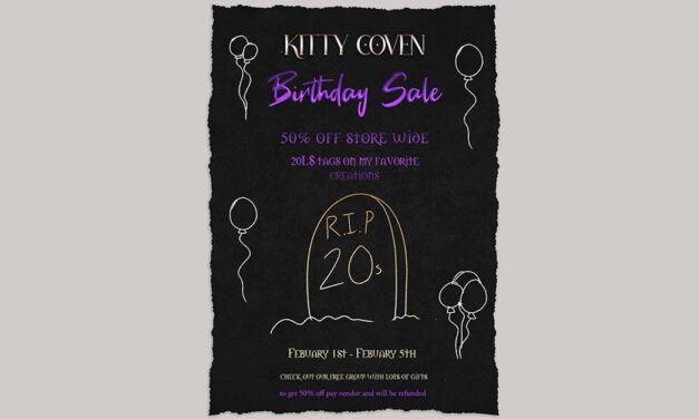 Death to My 20s Sale 50% Off Storewide at Kitty Coven