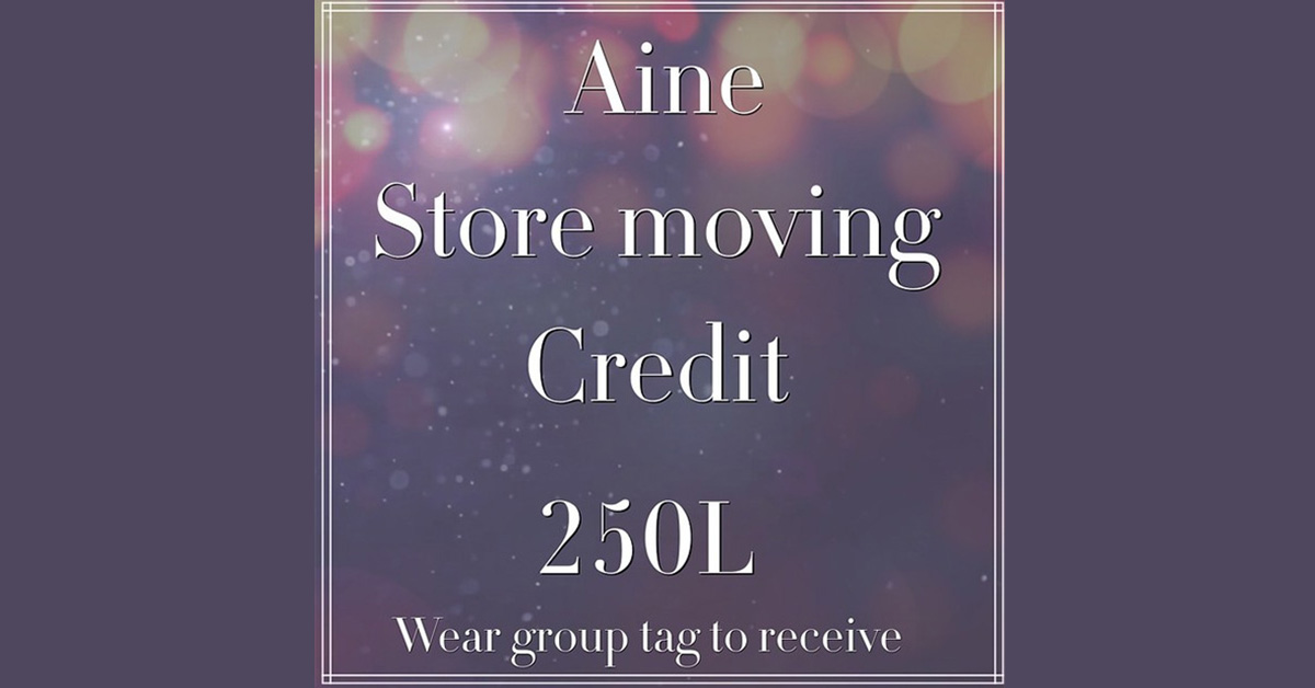 February Group Gift 250L Store Credit at Aine