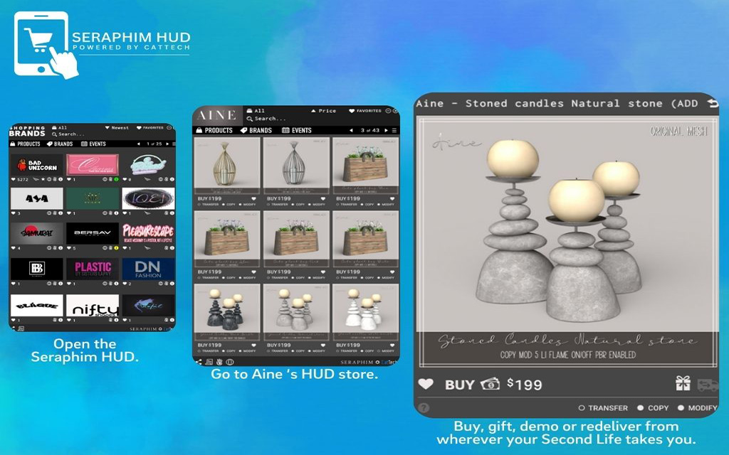 Stoned Candles by Aine – HUD Pick of the Day