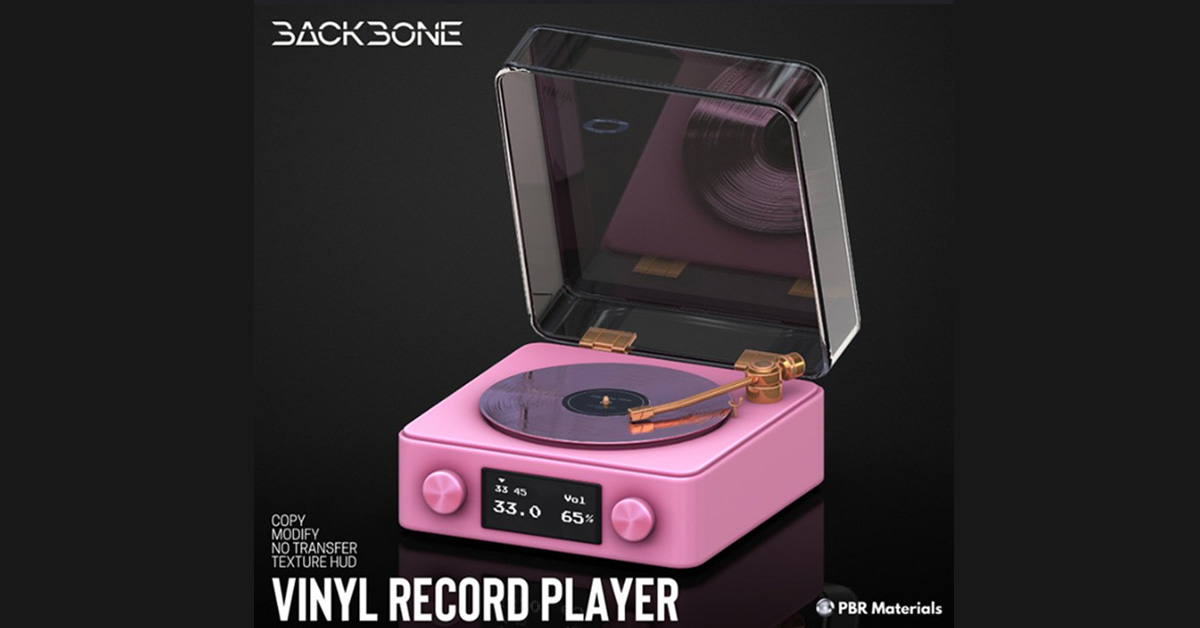 New Group Gift Vinyl Record Player at BackBone