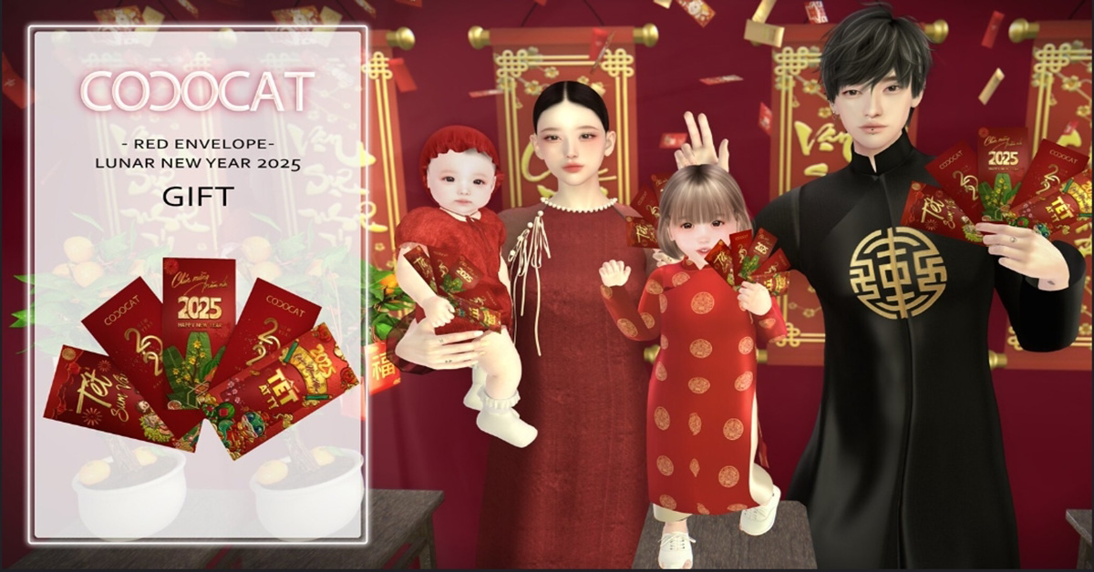 Lunar New Year 2025 Gift Red Envelope at Cococat