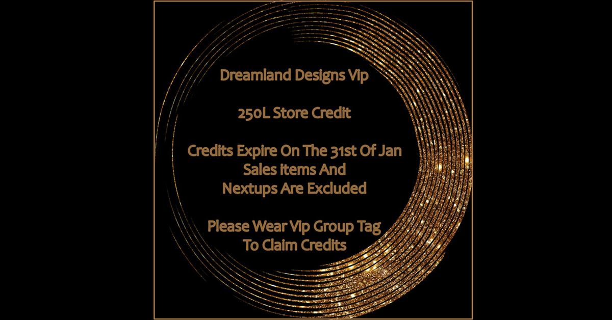 VIP Group Gift 250L Store Credit at Dreamland Designs