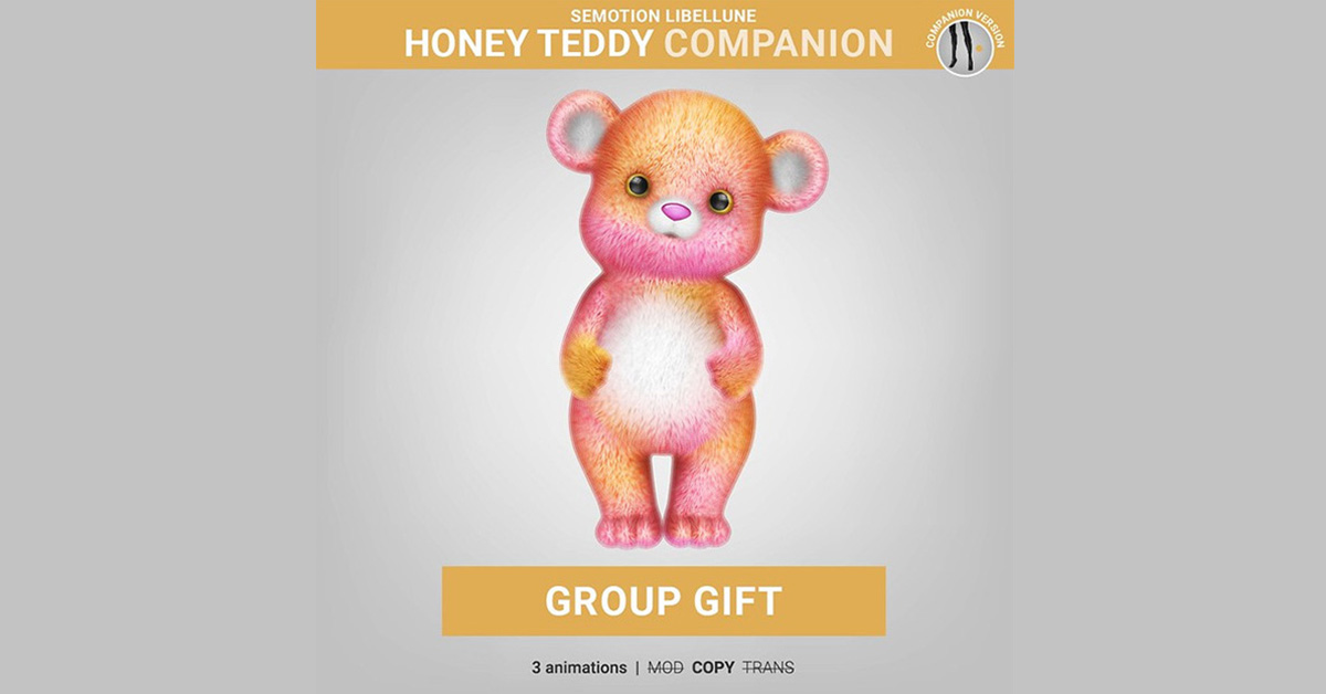 Limited Group Gift Honey Teddy Companion at SEmotion Libellune