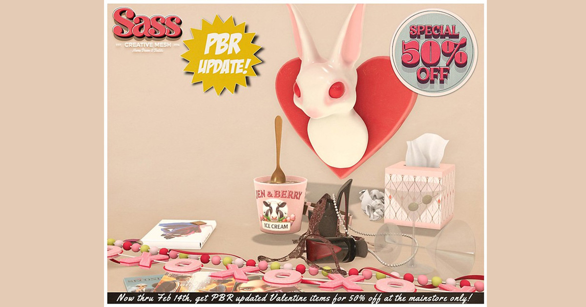 50% Off Sale on Updated Valentine Items at Sass!