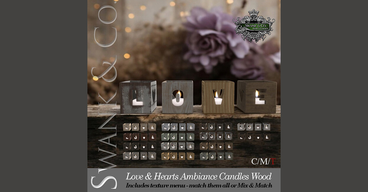 Group Gift Love and Hearts Ambiance Candles at Swank & Co.