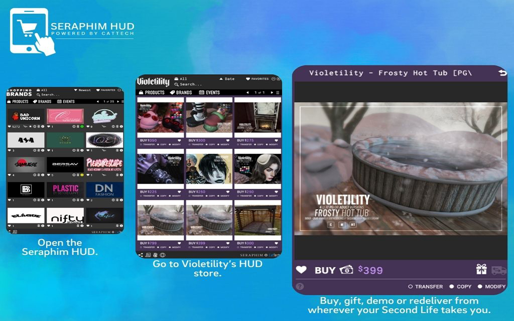 Frosty Hot Tub by Violetility – HUD Pick of the Day