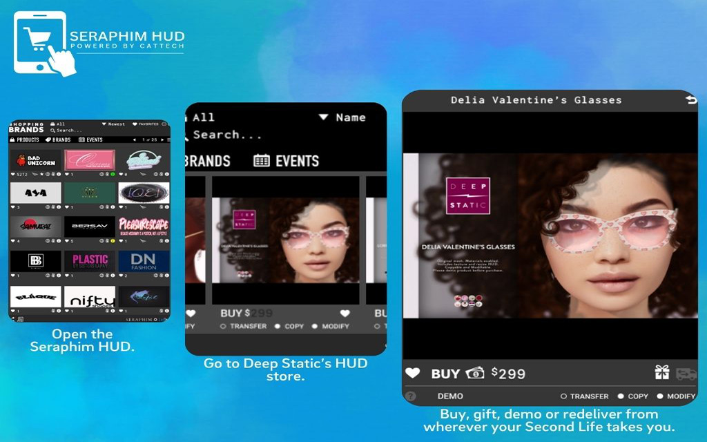 Delia Valentine’s Glasses by Deep Static – HUD Pick of the Day