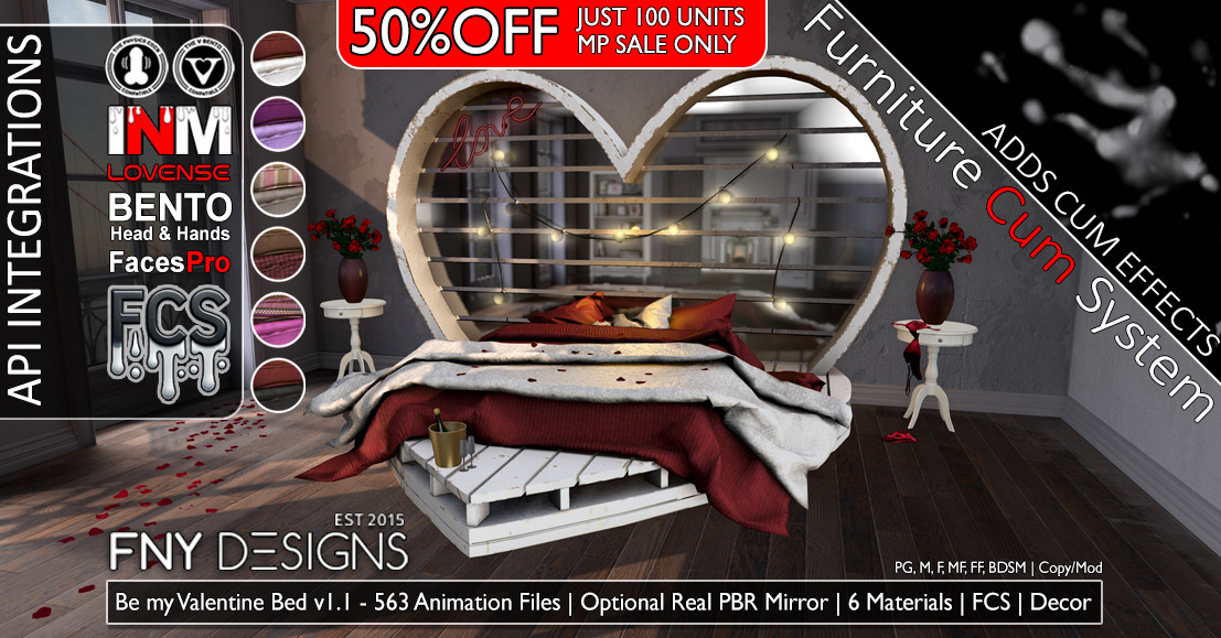 50% Off Marketplace Sale – Be my Valentine Bed by FNY Designs