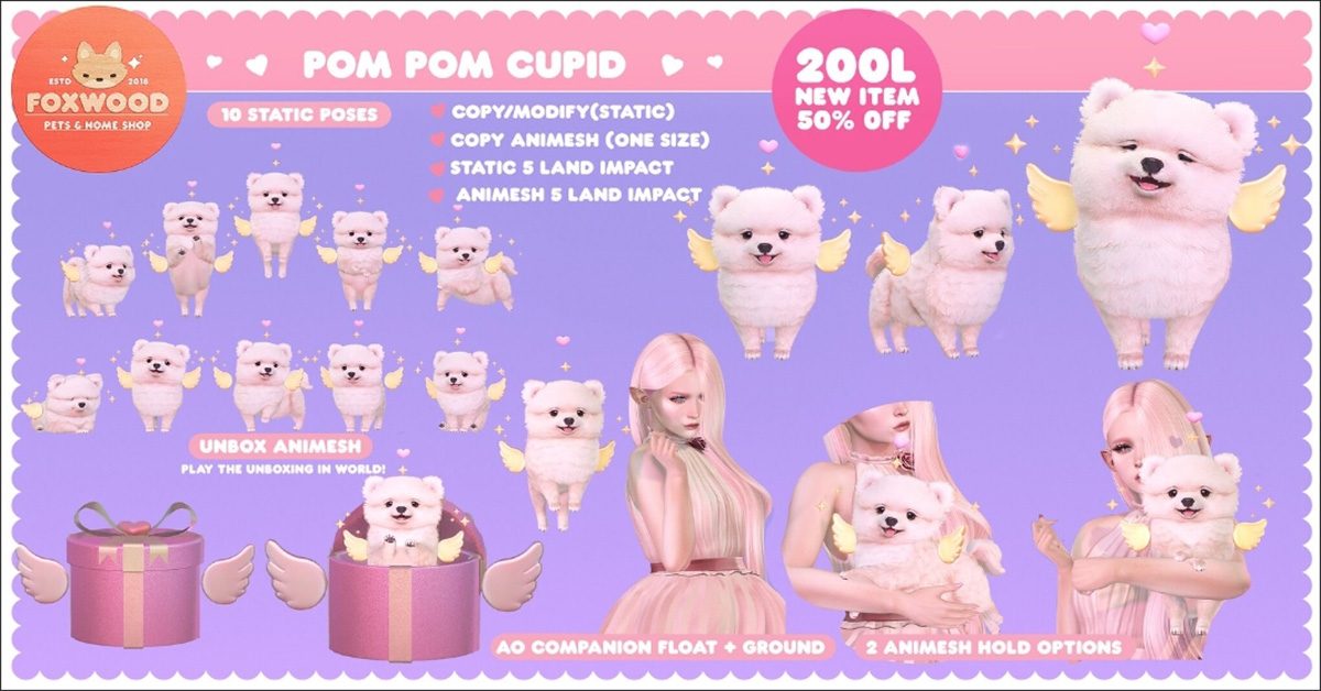 Brand New Pom Pom Cupid 50% Off at Foxwood