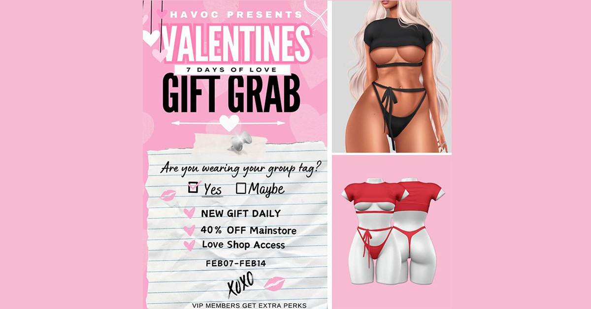 Valentines 7 Days of Love Gift Grab at Havoc