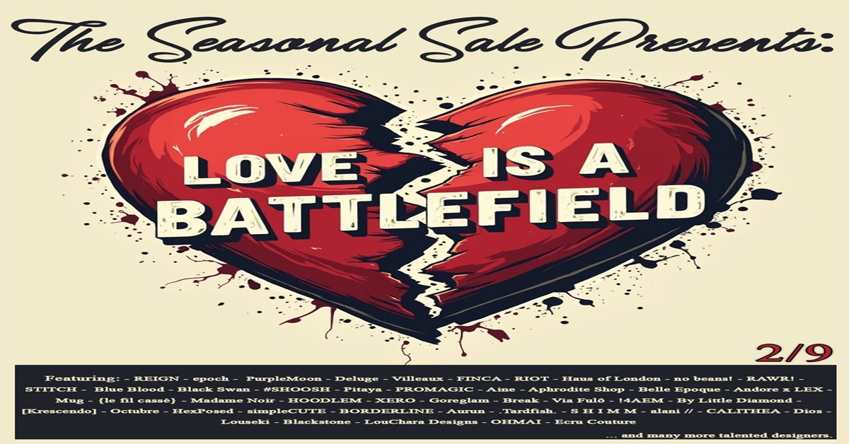 Find What You Love At TSS: The Seasonal Sale: Love Is A Battlefield