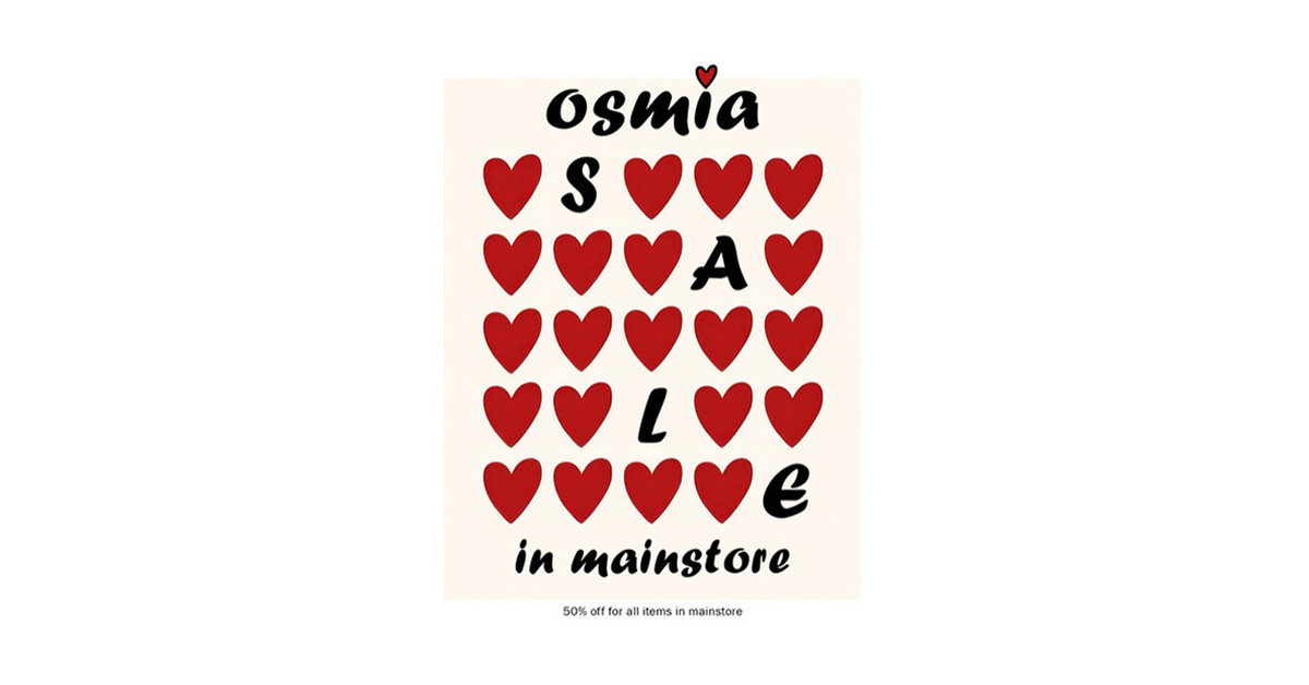 50% Off Storewide Sale at Osmia