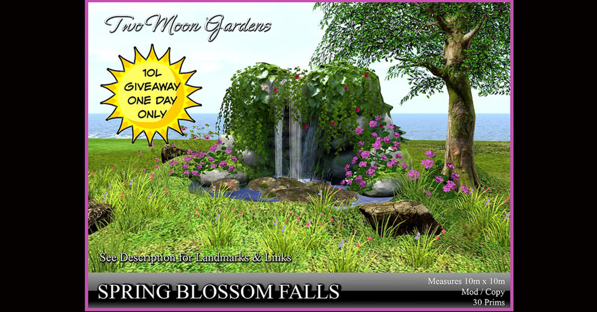 One Day Sale 10L – Spring Blossom Falls at Two Moon Gardens