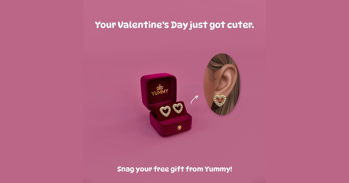 Valentine’s Gift – Free Earrings at Yummy!