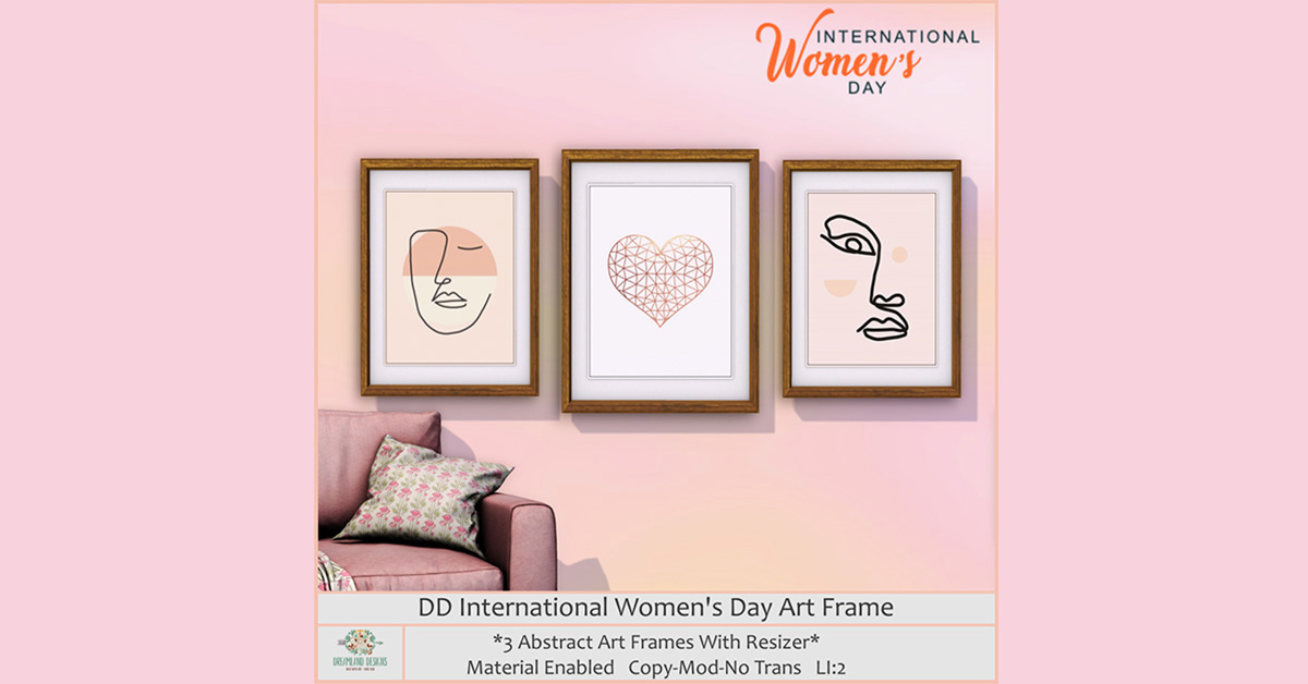 Free Gift International Women’s Day Art Frame at Dreamland Design