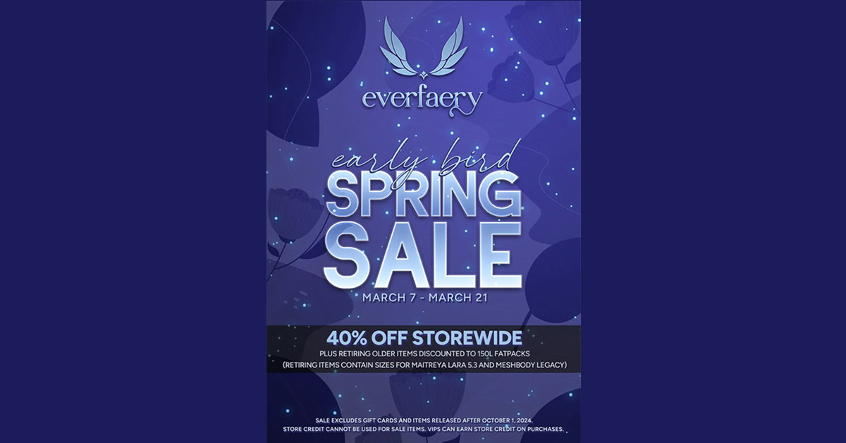 Early Bird Spring Sale 40% Off Storewide at Everfaery