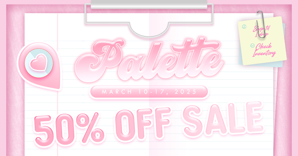 Spring Sale 50% Off Storewide at Palette